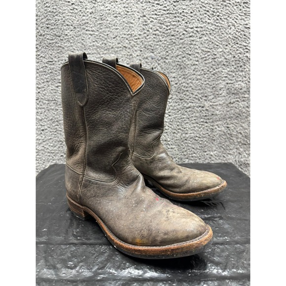 Ralph Lauren Other - RRL Double RL Leather Pull On Roper Western Boots Brown 102861 Mens Size 9.5D US
